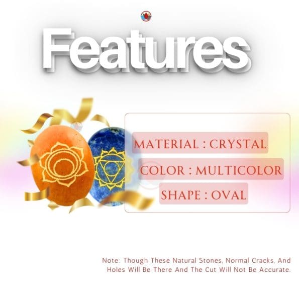 7 Chakra Stone Coin Set