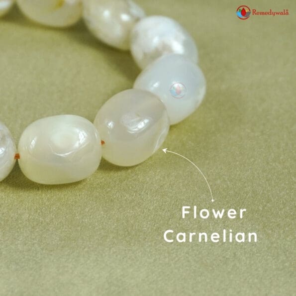 Flower Carnelian Tumble Bracelet - Image 4