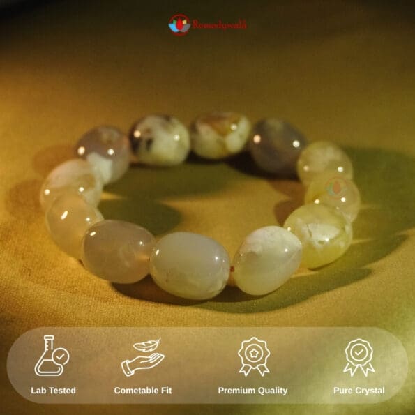 Flower Carnelian Tumble Bracelet - Image 6