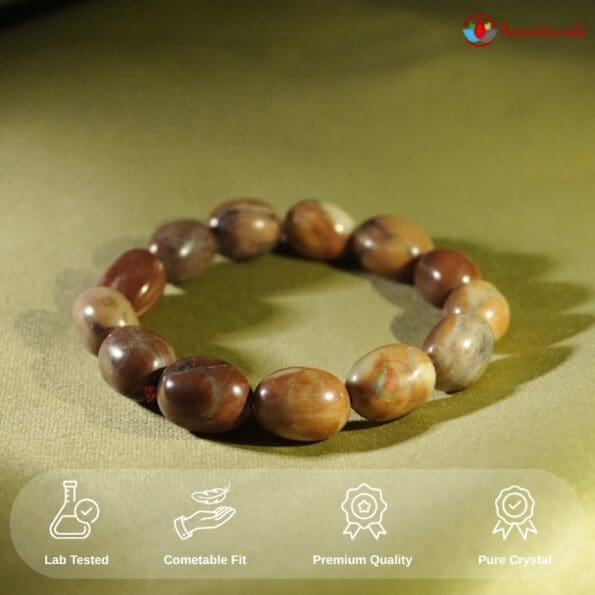 Snakeskin Jasper Tumble Bracelet - Image 5