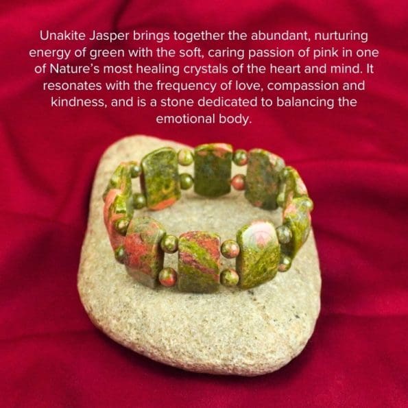 Unakite Tumble Bracelet