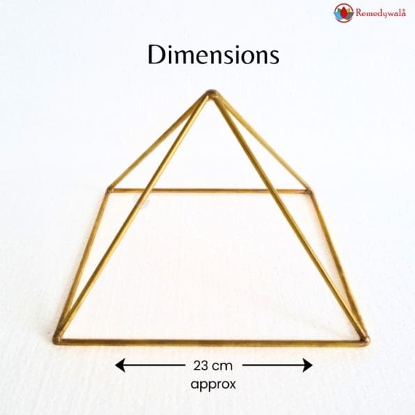 Meditation Brass Pyramid for Healing, Brass Head Pyramid - Image 4