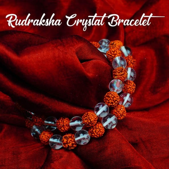 Rudraksha Crystal Bracelet
