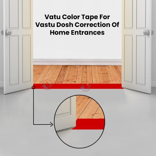 Remedywala Vastu Red Color Tape, Vastu Tape (3 to 4 Inch)(20 Meter) - Image 5