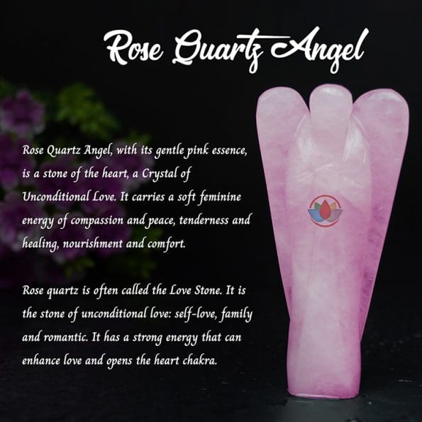 Rose Quartz Angel 3 Inch - Remedywala