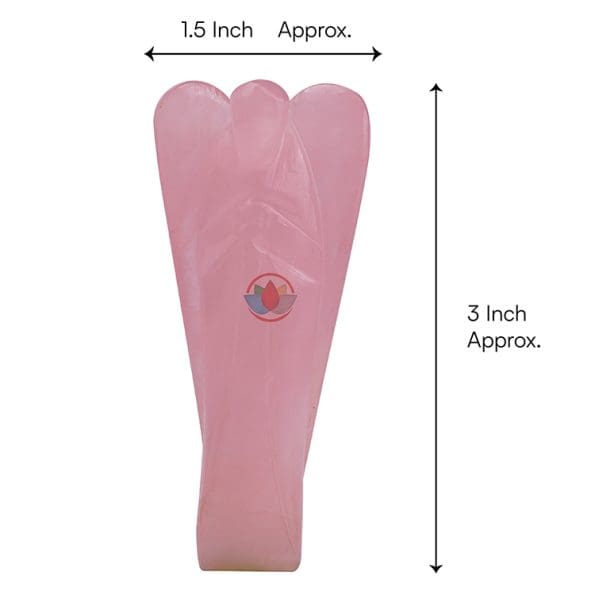 Rose Quartz Angel 3 Inch - Remedywala