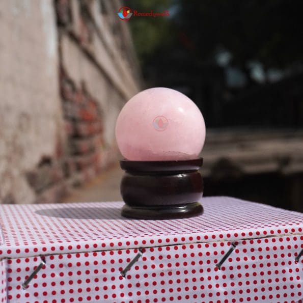 Rose Quartz Sphere Ball - Image 3