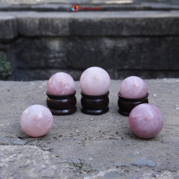 Rose Quartz Sphere Ball - Image 5