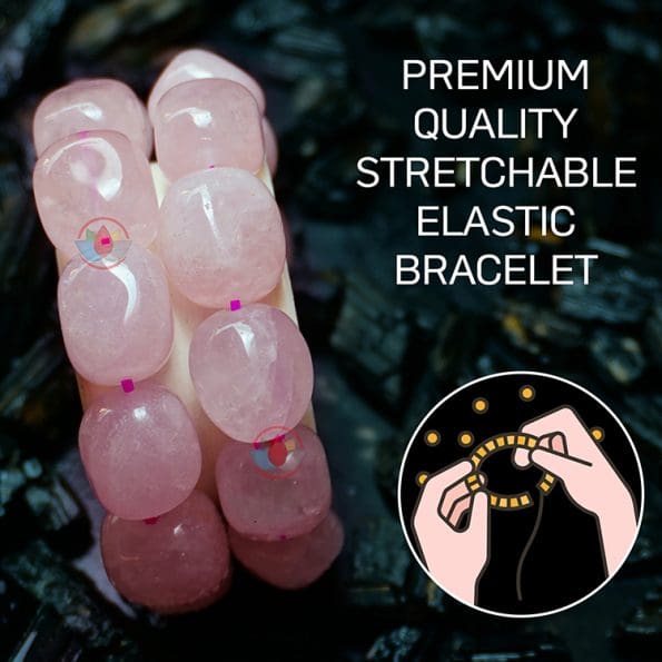 Rose Quartz Tumble Bracelet
