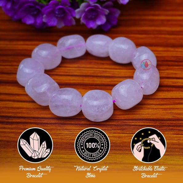 Rose Quartz Tumble Bracelet