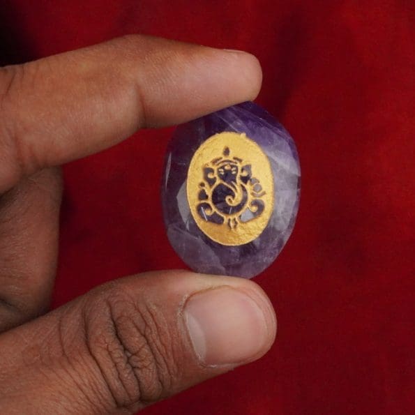 Amethyst Ganesha Coin