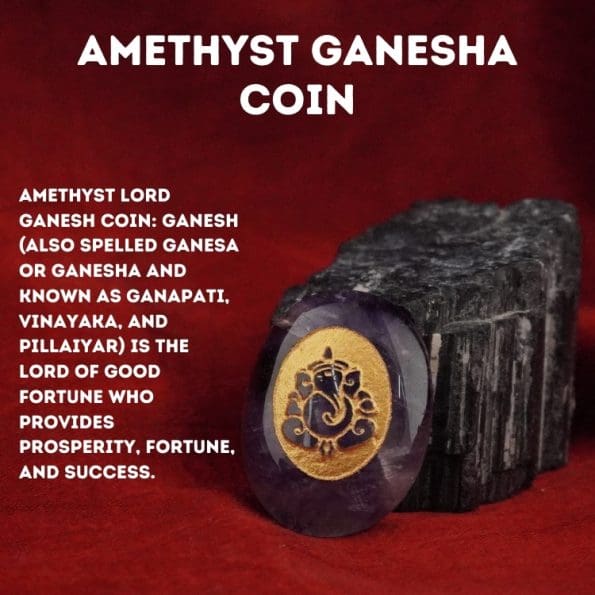 Amethyst Ganesha Coin