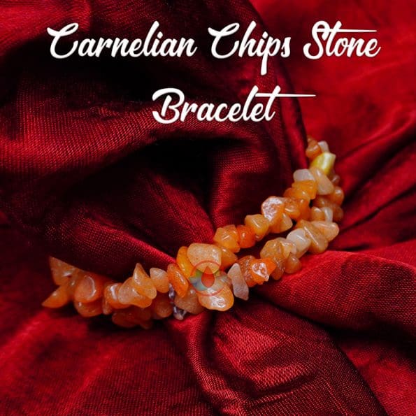 Carnelian Chips Stone Bracelet