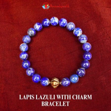 Lapis Lazuli with Charm Bracelet 8mm