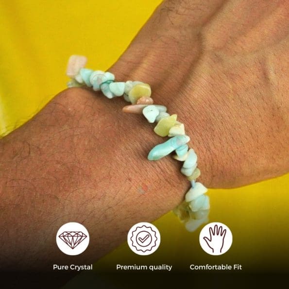 Amazonite Chips Stone Bracelet - Remedywala