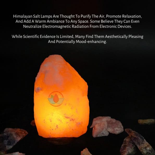 Natural Himalayan Rock Salt Crystal Lamp (2-3Kg)