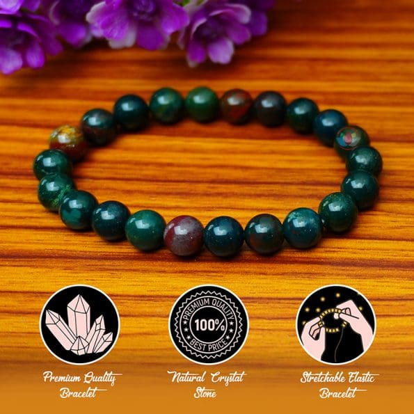 Bloodstone Bracelet 8mm