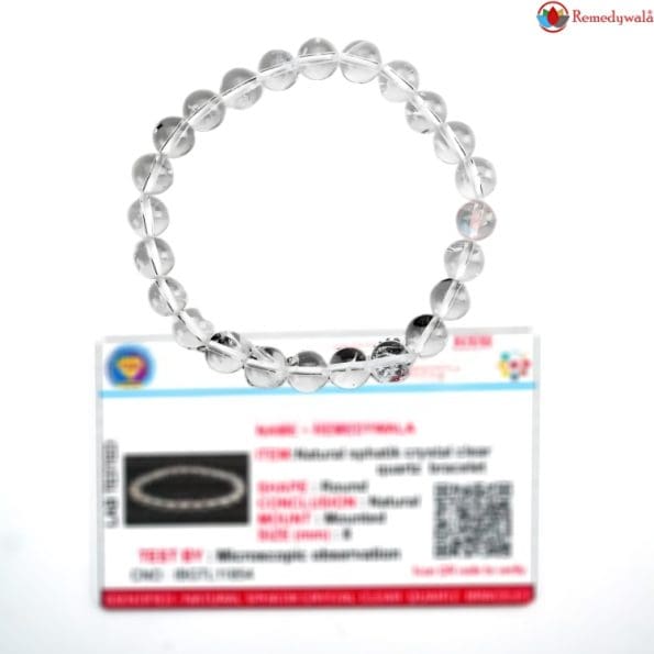 Clear Quartz Bracelet 8mm