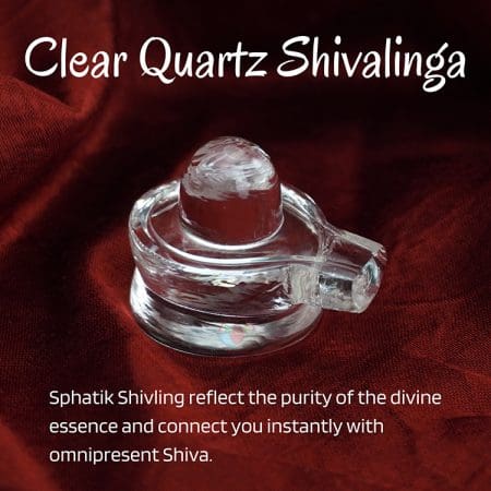 Sphatik Crystal Clear Quartz Shiva Lingam