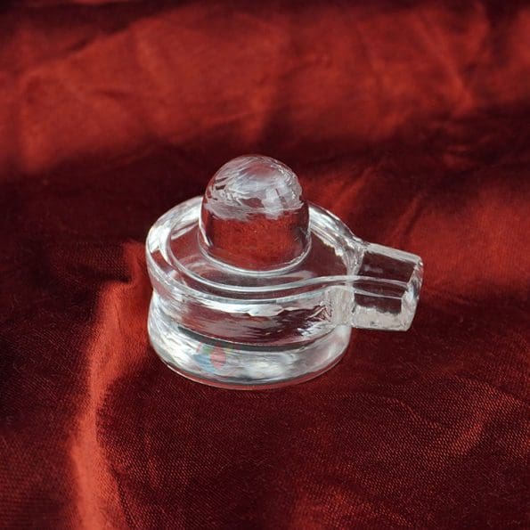 Sphatik Crystal Clear Quartz Shiva Lingam - Image 2