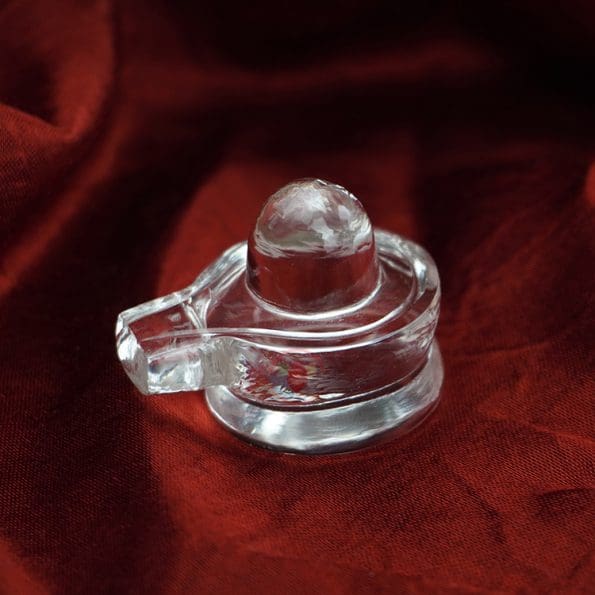 Sphatik Crystal Clear Quartz Shiva Lingam - Image 3