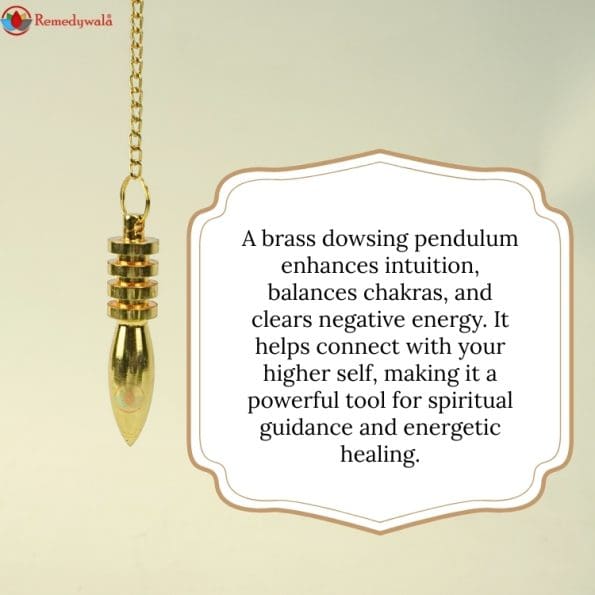 Fancy Brass Dowsing Pendulum