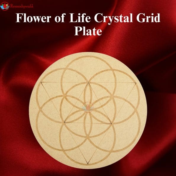 Flower of Life Crystal Grid Plate