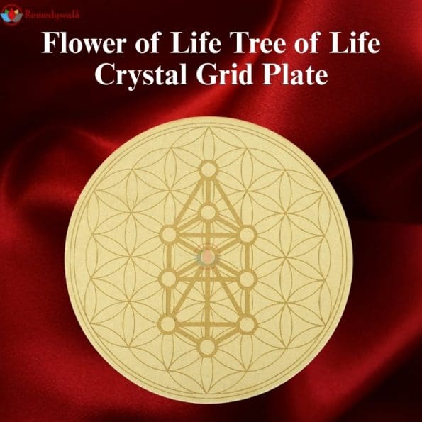 Flower of Life Tree of Life Crystal Grid Plate
