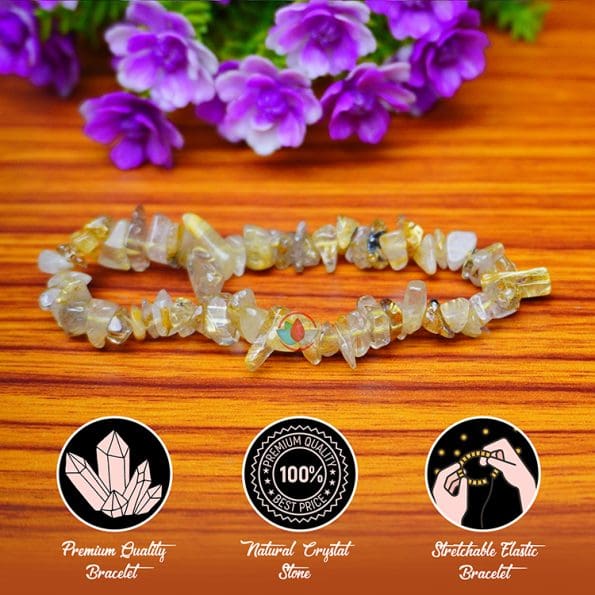 Golden Routiled Chips Bracelet