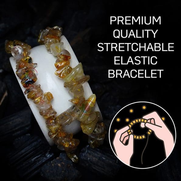 Golden Routiled Chips Bracelet
