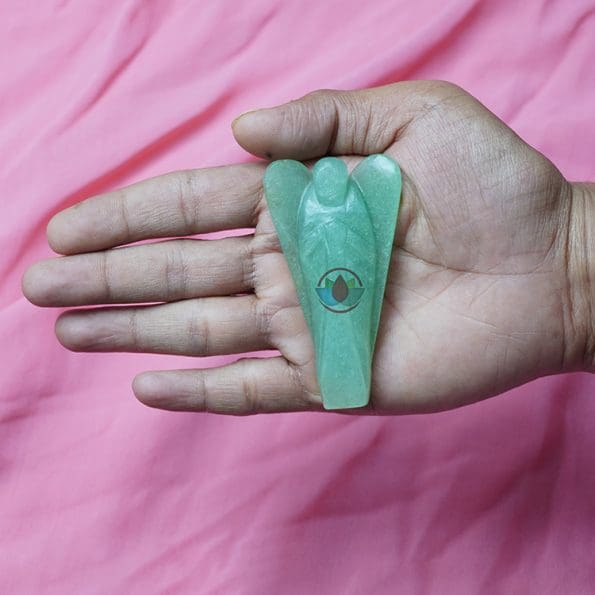 Green Aventurine Angel (3 Inch) - Remedywala