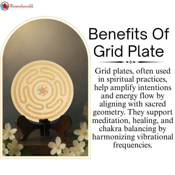 Hecate’s Wheel Greek Symbol Crystal Grid Plate