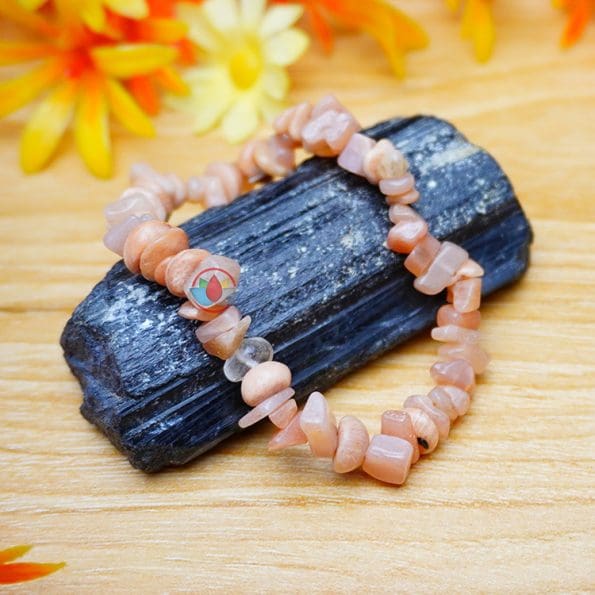 Multicolor Moonstone Chips Stone Bracelet