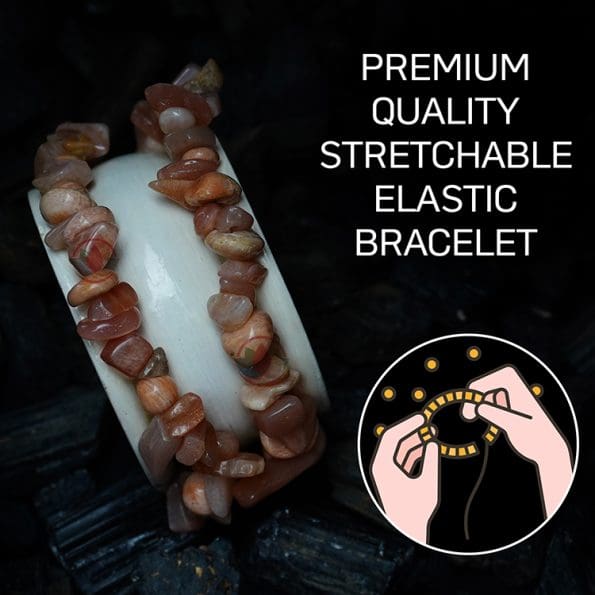 Multicolor Moonstone Chips Stone Bracelet