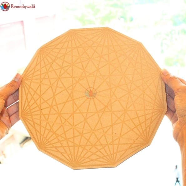 Sacred Geometry Laser Engraved Tesseract Sacred Geometry Grid Plate Crystal Grid Plate