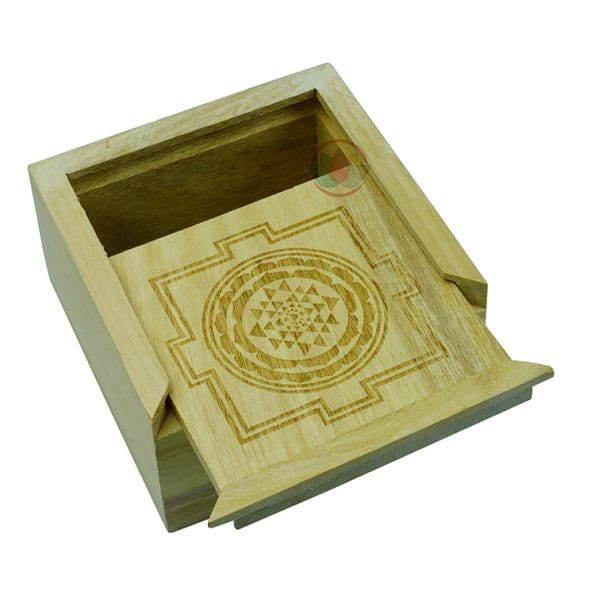 Sri Yantra Sacred Geometry Wooden Box - Image 7