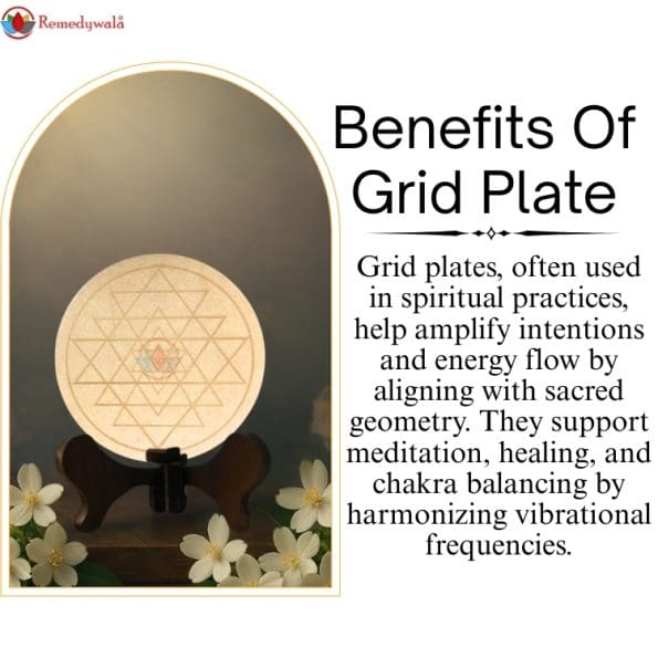 Sriyantra Sacred Geometry Crystal Grid Plate