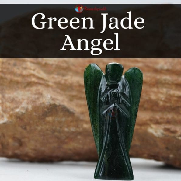 Green Jade Angel (2 Inch) - Remedywala - Image 2