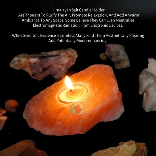 Natural Shape Himalayan Pink Salt Candle Holder