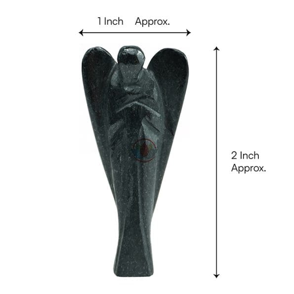 Black Agate Angel (2 inch) - Remedywala
