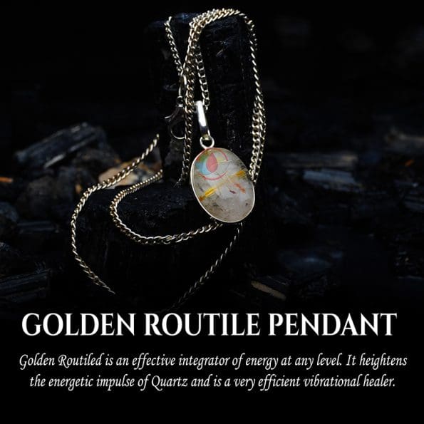 Golden Rutilated Pendant