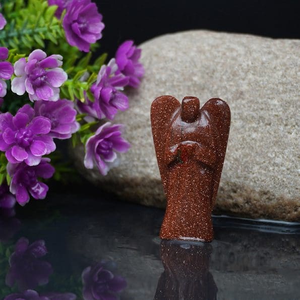 Red Goldstone Angel (2 Inch) - Remedywala