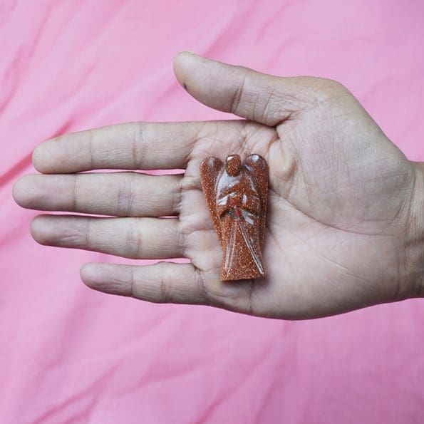 Red Goldstone Angel (2 Inch) - Remedywala
