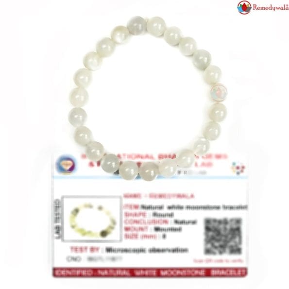 White Moonstone Bracelet