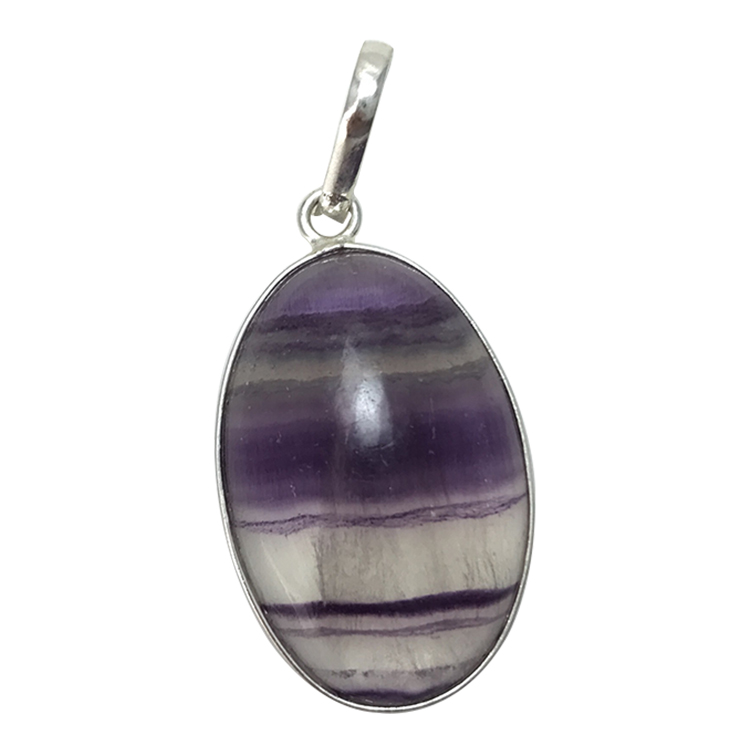Multi Color Fluorite Pendant