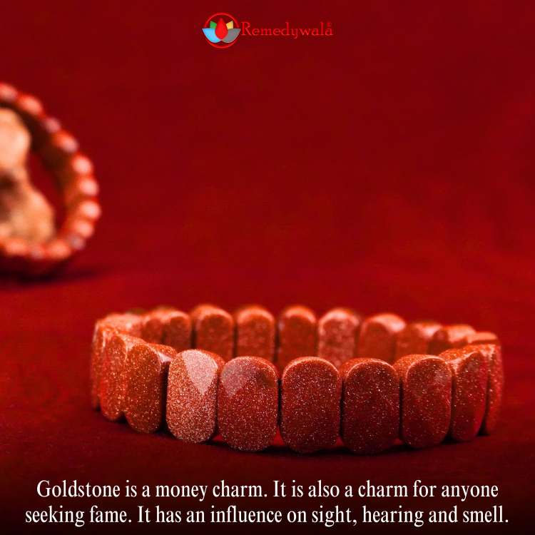 Red Goldstone Bracelet (Diamond Cut Tumble)