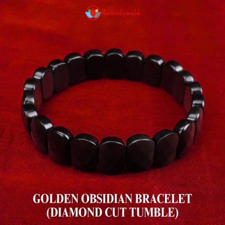 Golden Obsidian Bracelet (Diamond Cut Tumble)