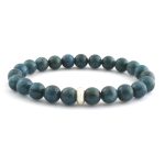 Apatite Bracelet 8mm single Bracelet, Apatite stone, Blue color