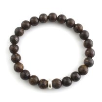 Bronzite Bracelet 8mm single Bracelet, Bronzite stone, Brown color.