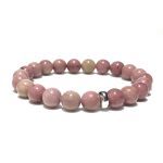 Rhodochrosite Bracelet 8mm single Bracelet, Rhodochrosite stone, Pink color